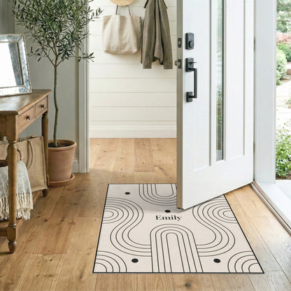 Emily Beige Geometric Area Rug