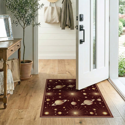 Vintage Celestial Planets Area Rug