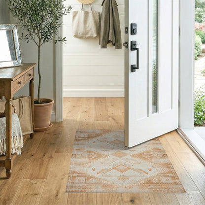 Brown Tan Heritage Tribal No. 10 Area Rug