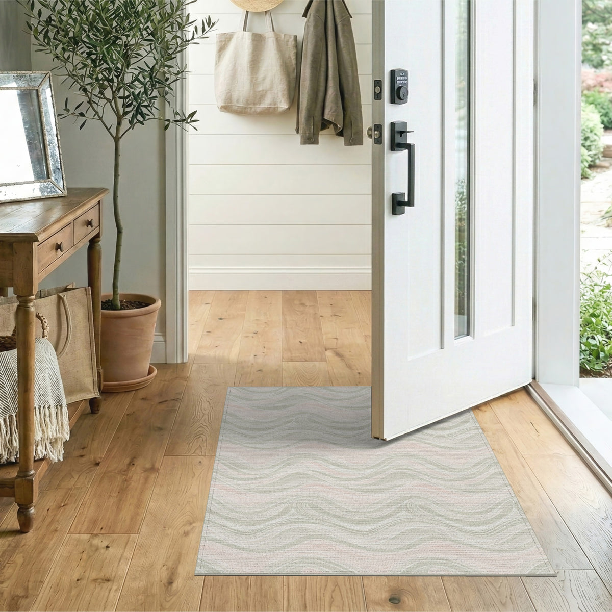 Soft Wave Abstract Area Rug