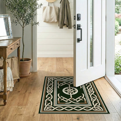 Green Celtic Knot Area Rug