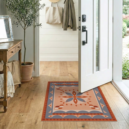 Orange Southwestern Geometric No. 16 Area Rug
