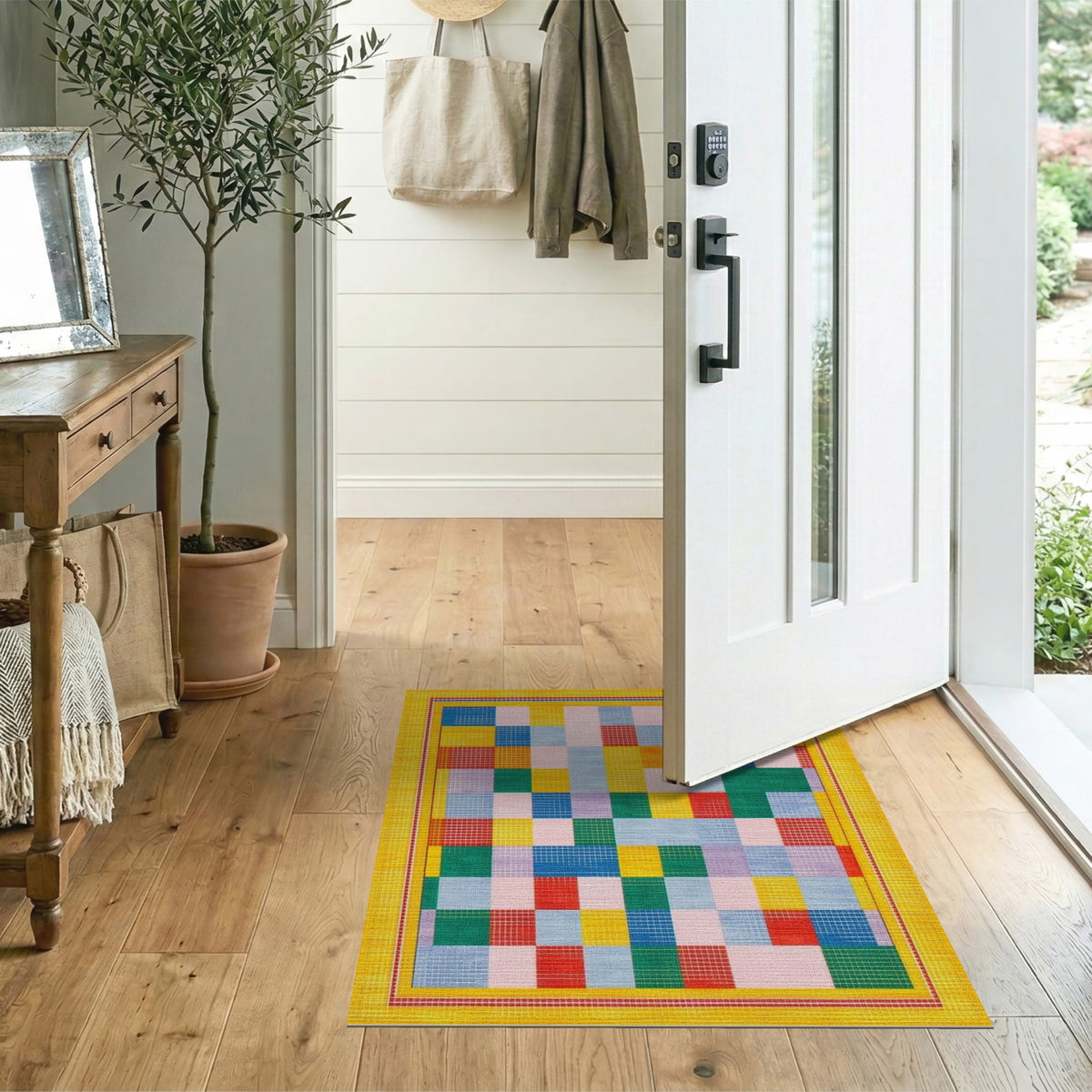 Vibrant Multi-Color Geometric No. 23 Area Rug