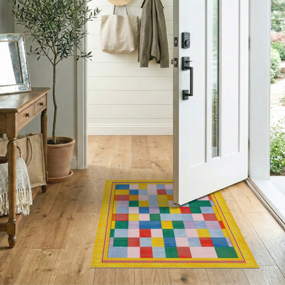 Vibrant Multi-Color Geometric No. 23 Area Rug
