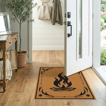 Heritage Tribal Flame Brown Area Rug