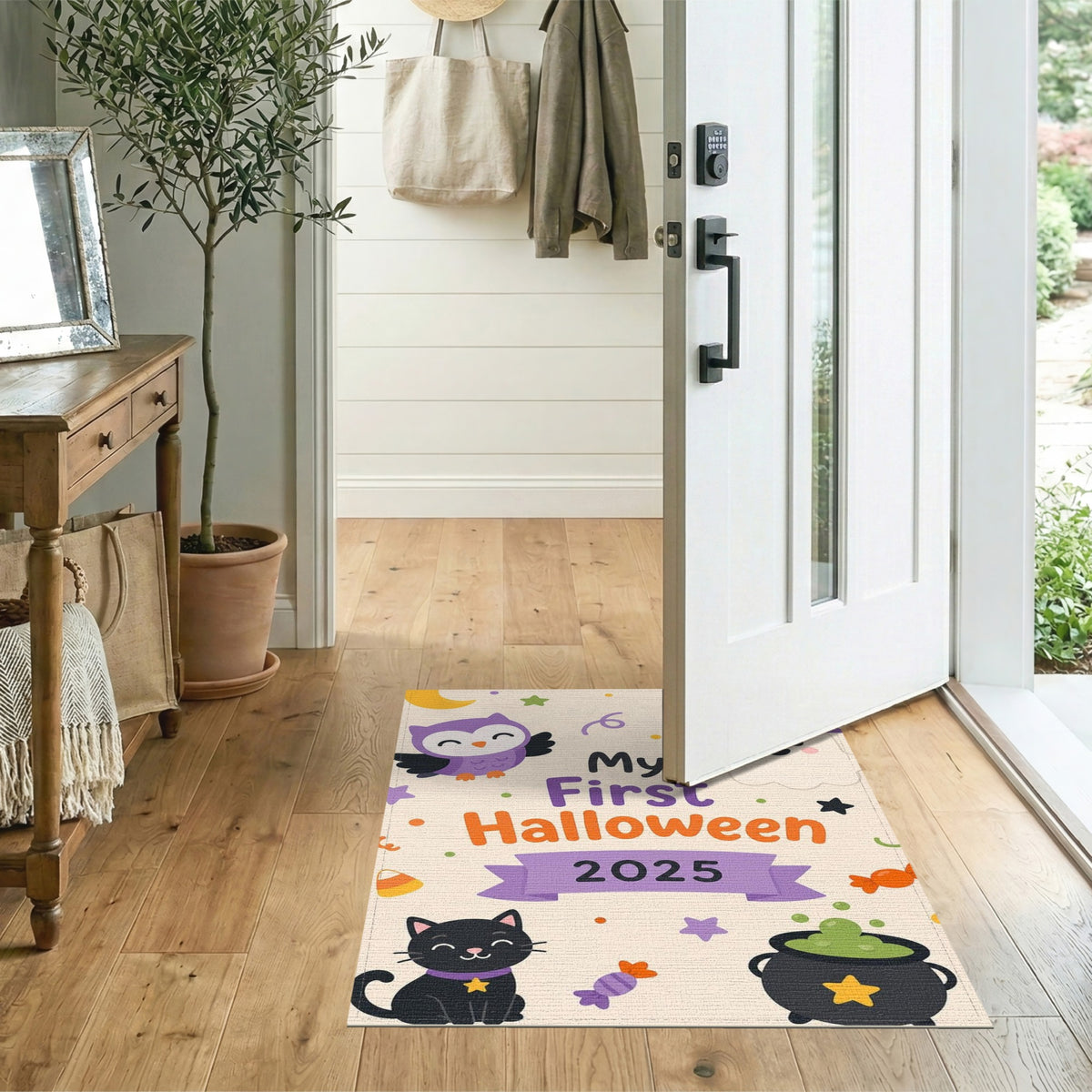 My First Halloween Kids Cartoon Rug