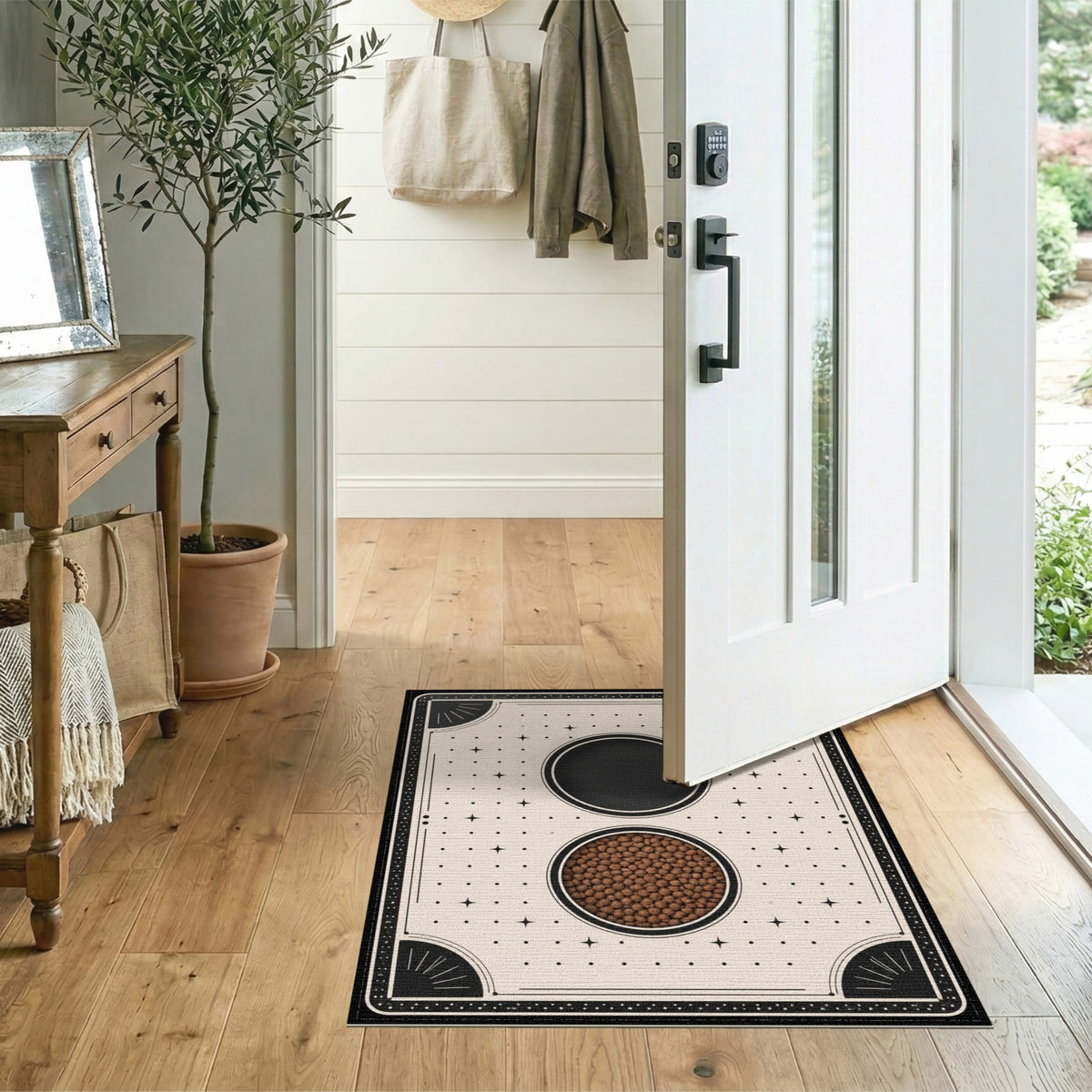 ODIKA Celestial Dot Brown Vintage Rug