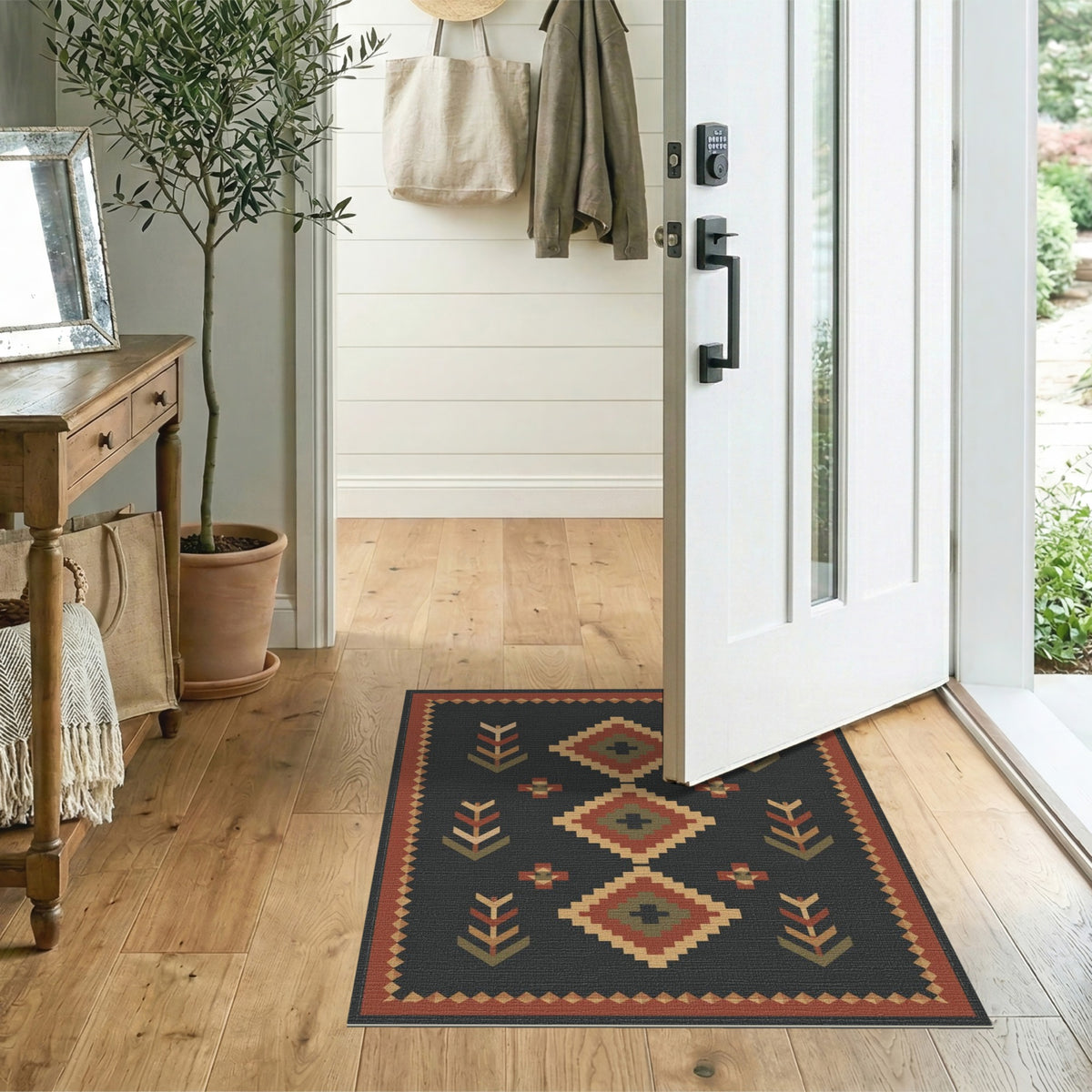 Southwestern Geometric Diamond Southwestern Area Rug