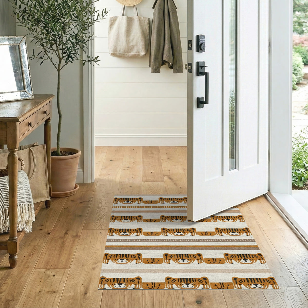 Tiger Kids Washable Area Rug
