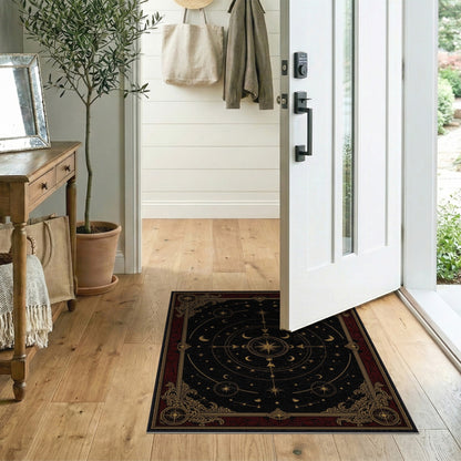 Celestial Gold Star Map Area Rug