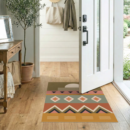 Southwestern Geometric Sun Area Rug