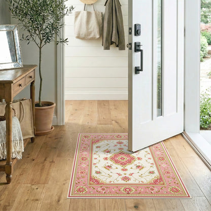 Pink Floral Vintage No. 58 Area Rug