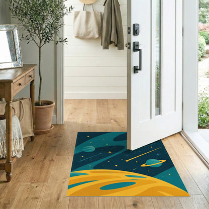 Cosmic Planets Washable Area Rug