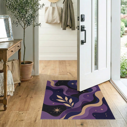 Purple Celestial Wave Area Rug