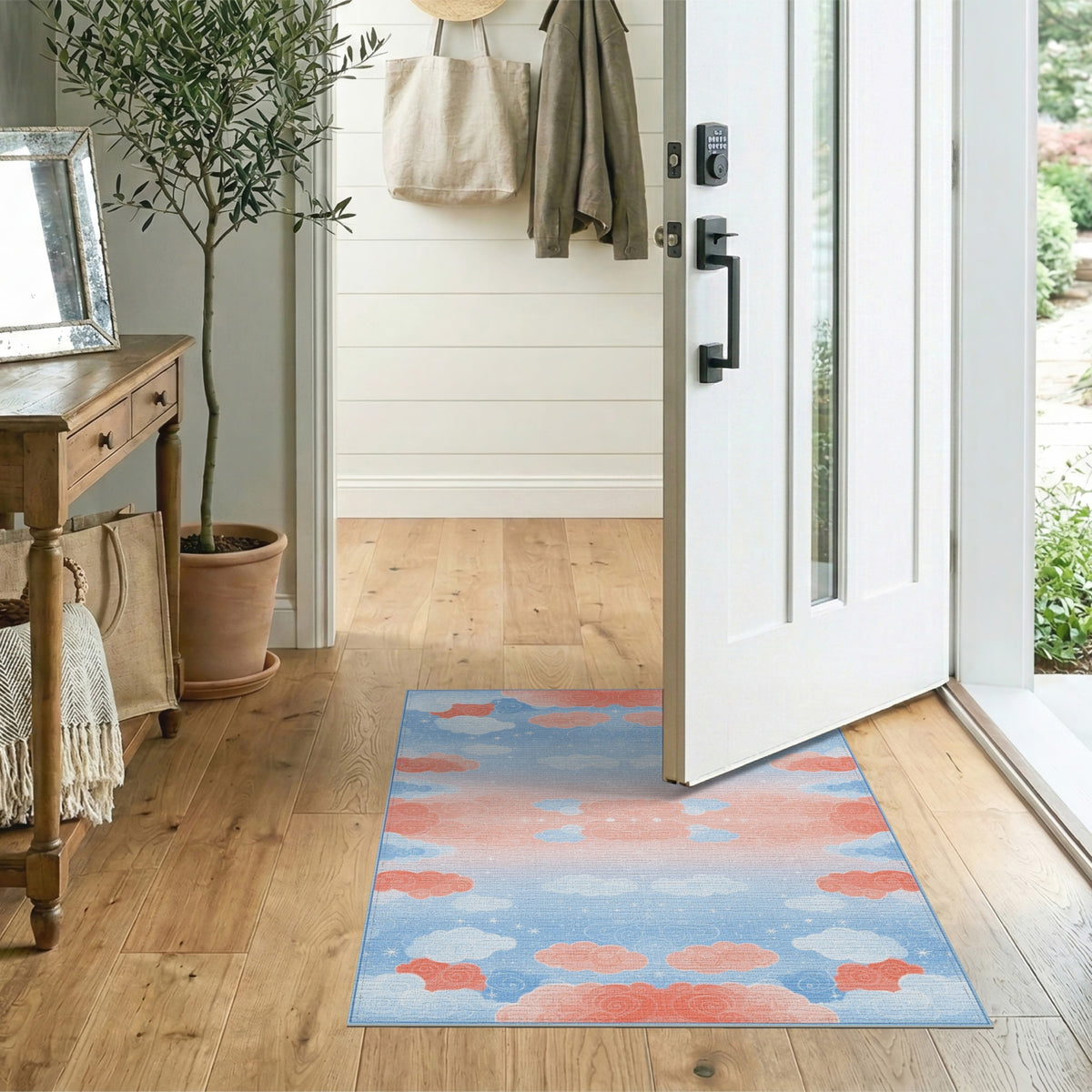 Dreamy Cloud Sky Kids Rug
