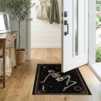 Celestial Skeleton Tarot Area Rug