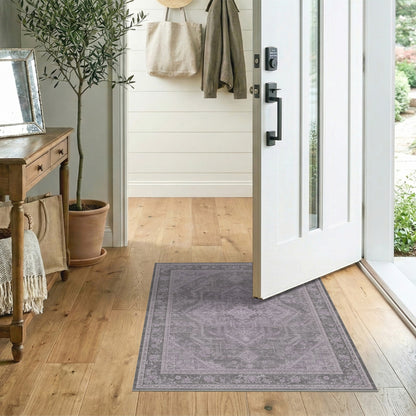 Purple Grey Persian Area Rug