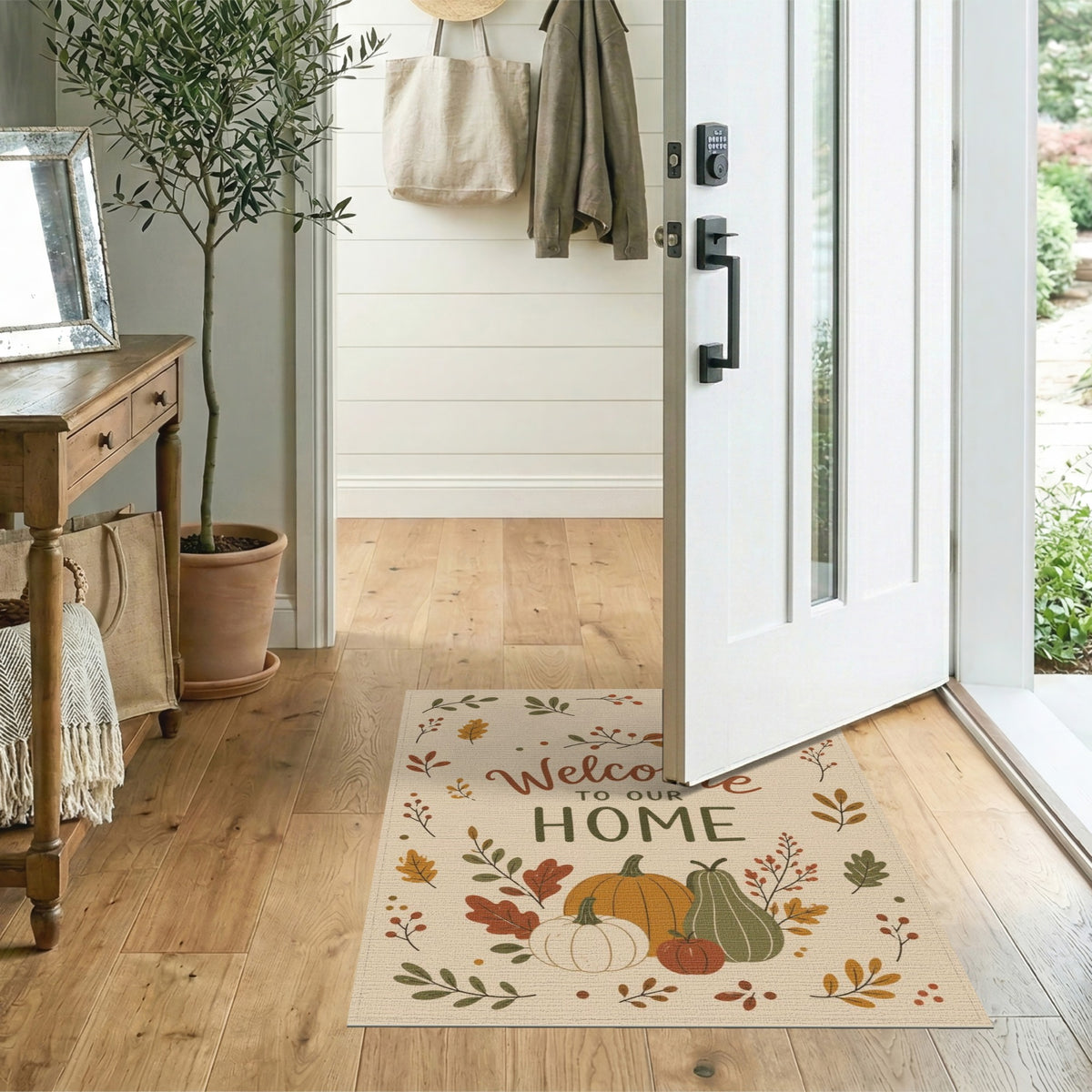 Autumn Harvest Welcome Area Rug