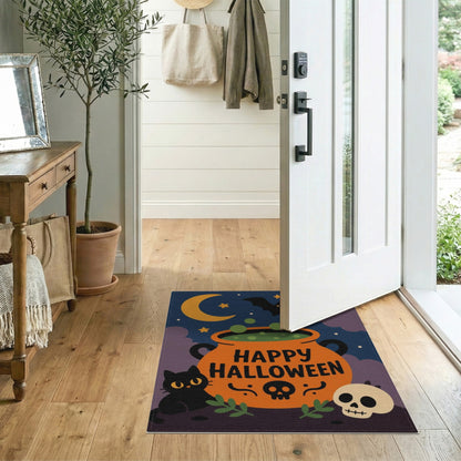 Happy Halloween Cauldron Area Rug