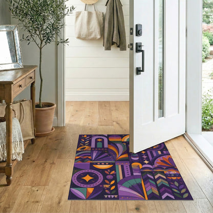 Vibrant Mosaic Geometric Area Rug