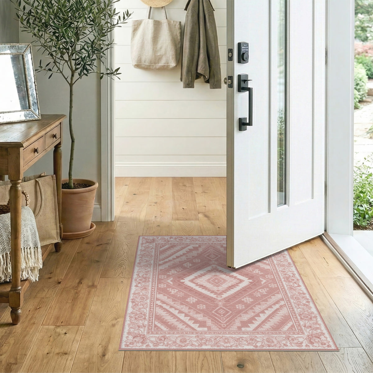 Pink Southwestern Area Rug