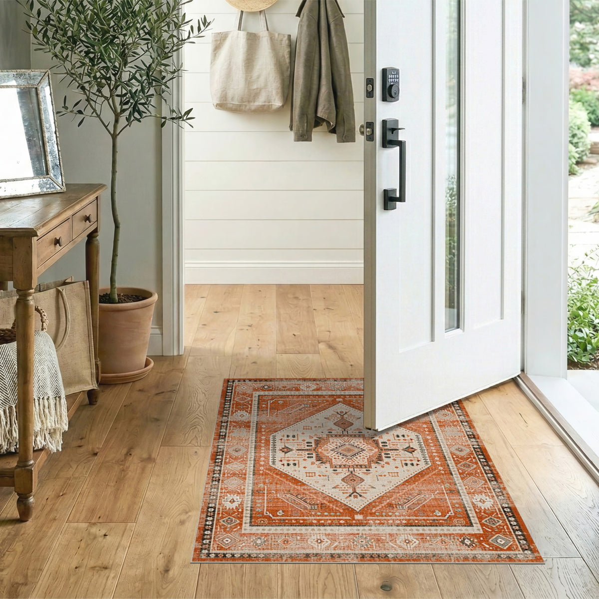 Heritage Tribal Orange Heritage Tribal Diamond Area Rug