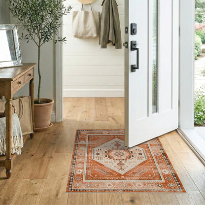 Heritage Tribal Orange Heritage Tribal Diamond Area Rug
