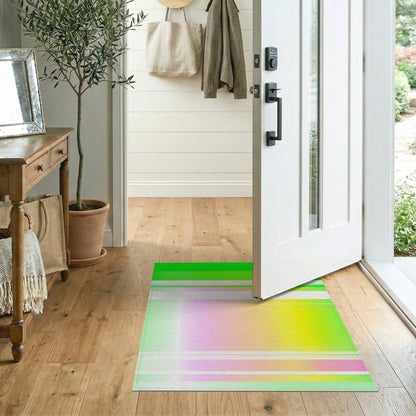 Stripe Multi-color and Patterns Vibrant Multi-Color Geometric Stripe Area Rug