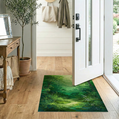 Verdant Forest Stream Area Rug