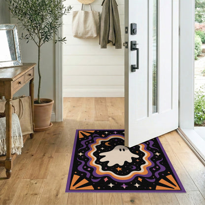 Spooky Ghost Halloween Area Rug