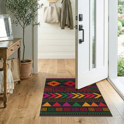 Vibrant Heritage Tribal Geometric Area Rug