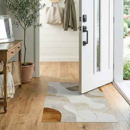 ODIKA Flowing Abstract Neutral Area Rug