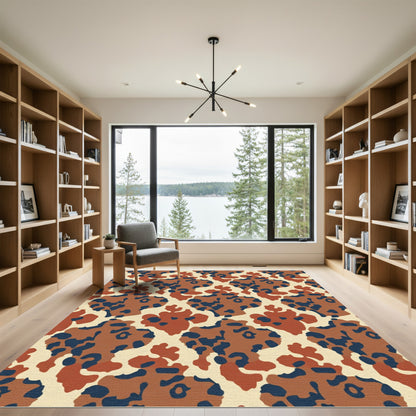 Earthy Blended Organic Camo Rug