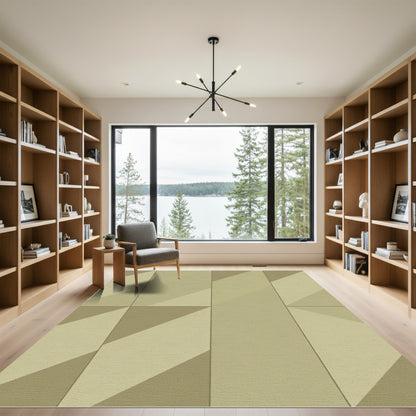 Neutral Geometric Block Rug