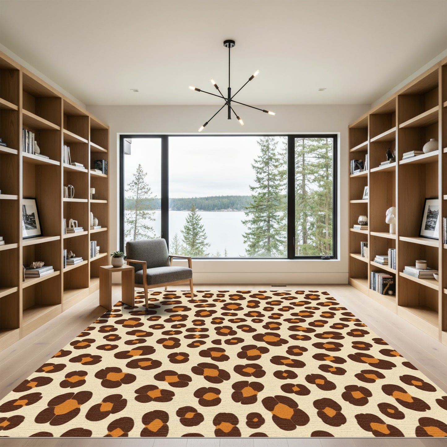 Warm Brown Spot All Over Rug