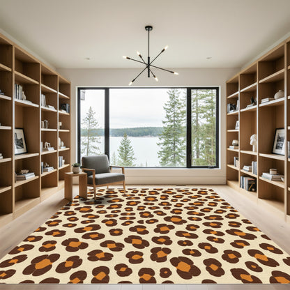 Warm Brown Spot All Over Rug