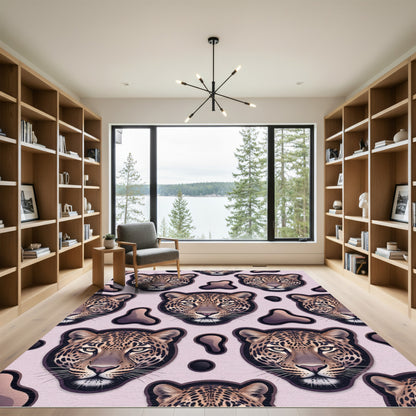 Leopard Head Spots Pattern Rug