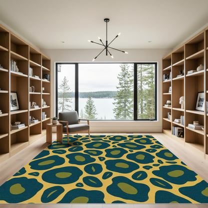 Golden Chartreuse Animal Spots Rug