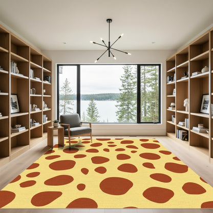 Yellow Brown Spots All Over Rug
