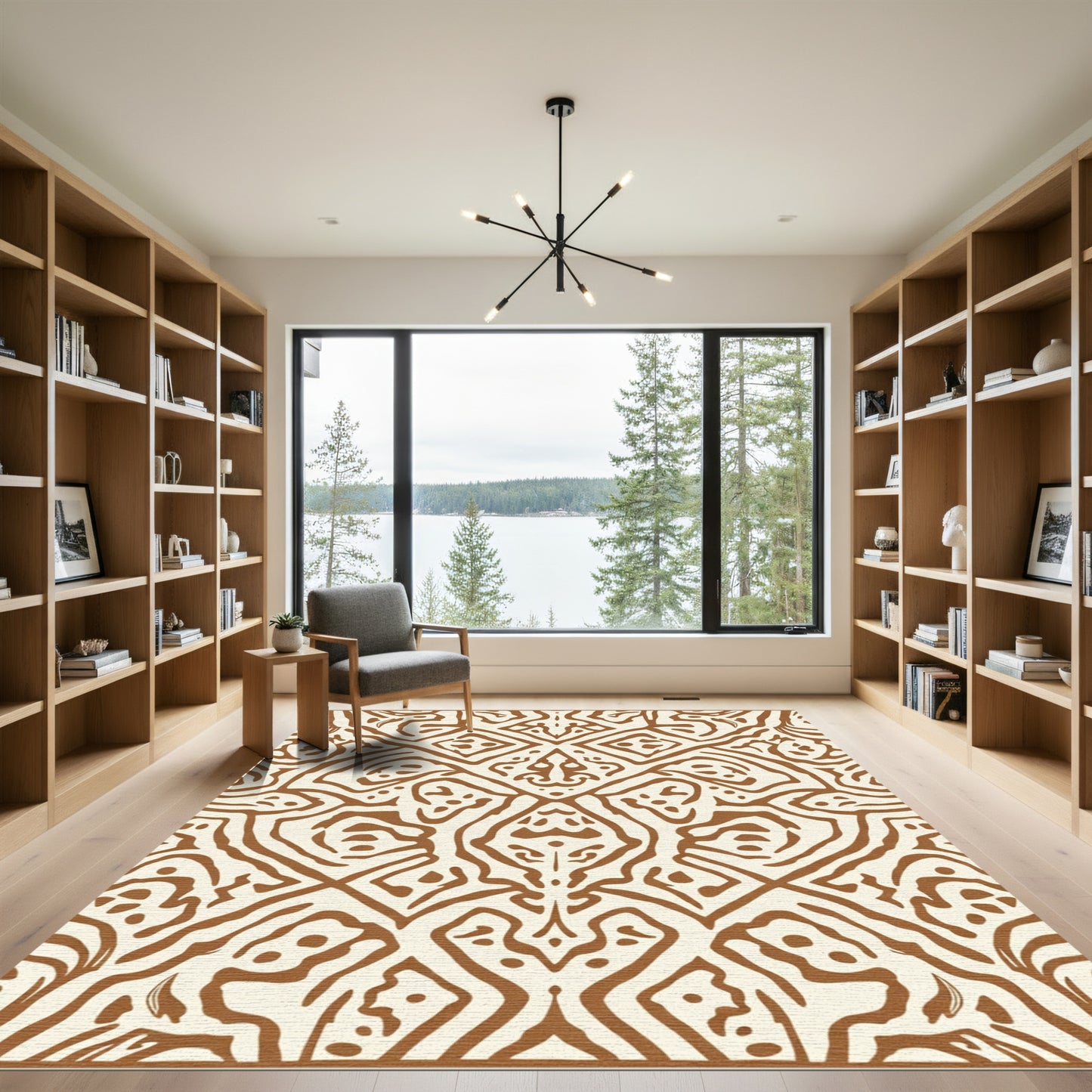 Brown Ivory Tribal Savanna Rug