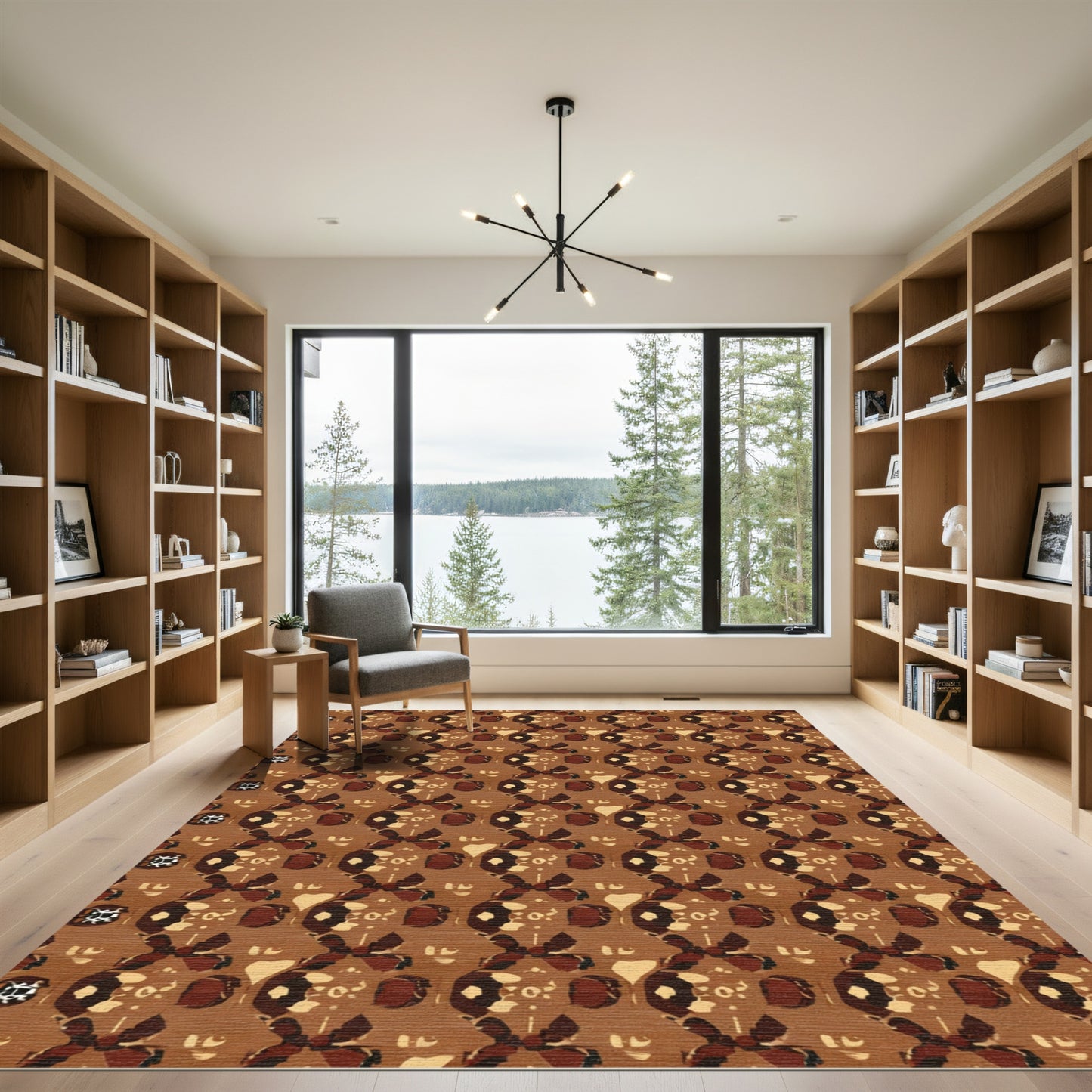 Earthy Warm Tones Tribal medallions Rug