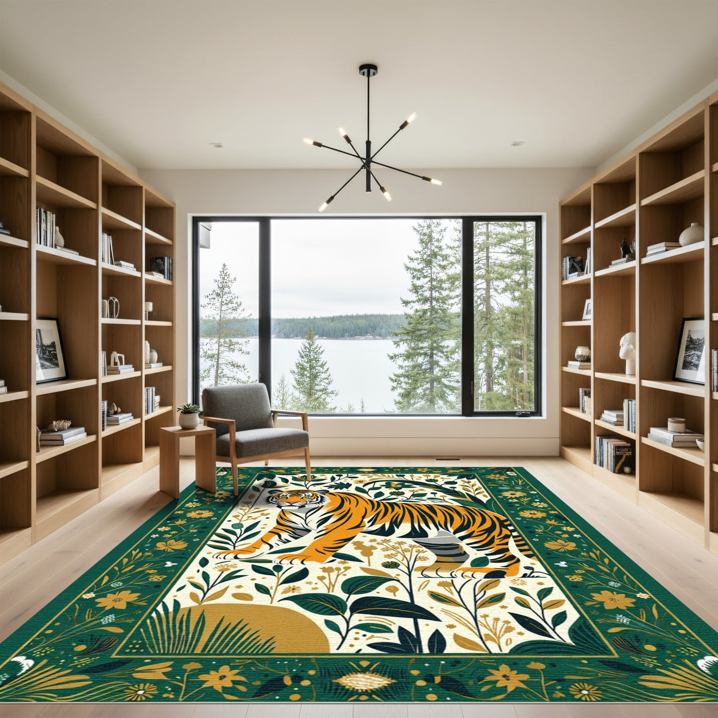 Bold Tiger Botanical Garden Rug