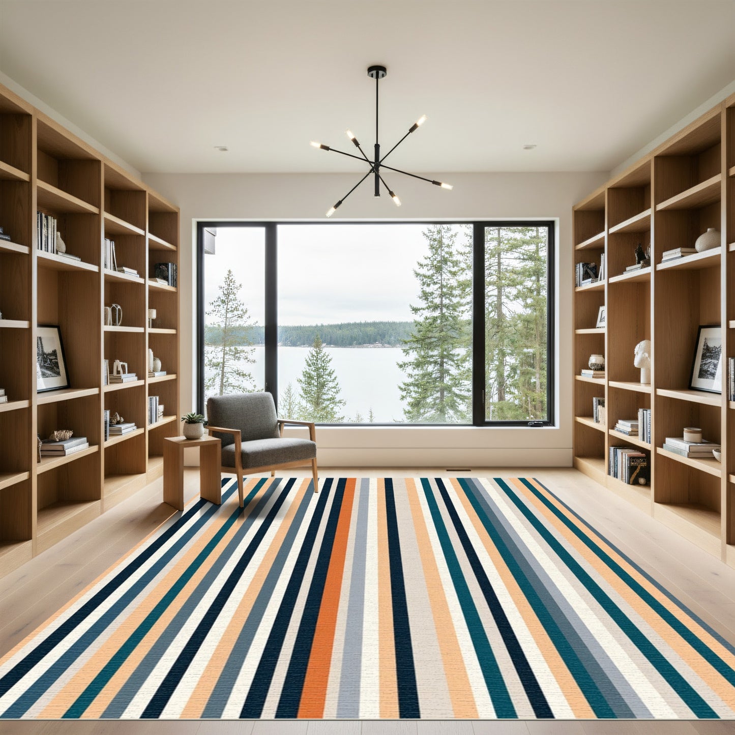 Modern Coastal Stripe Rug