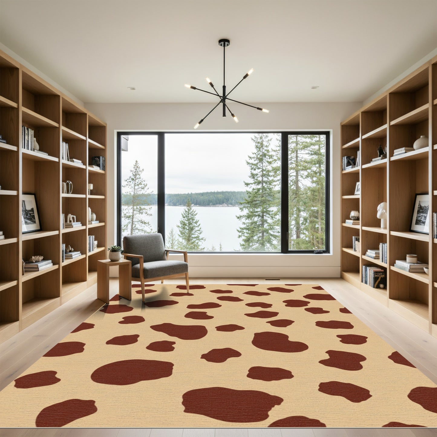 Brown Spotted Camel Tone Rug
