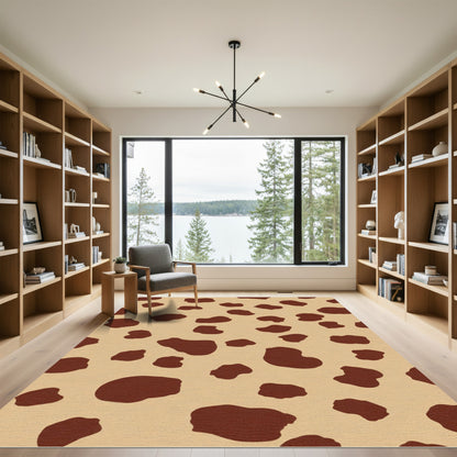 Brown Spotted Camel Tone Rug