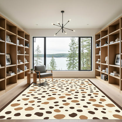 Earthy Speckled Spots Rug