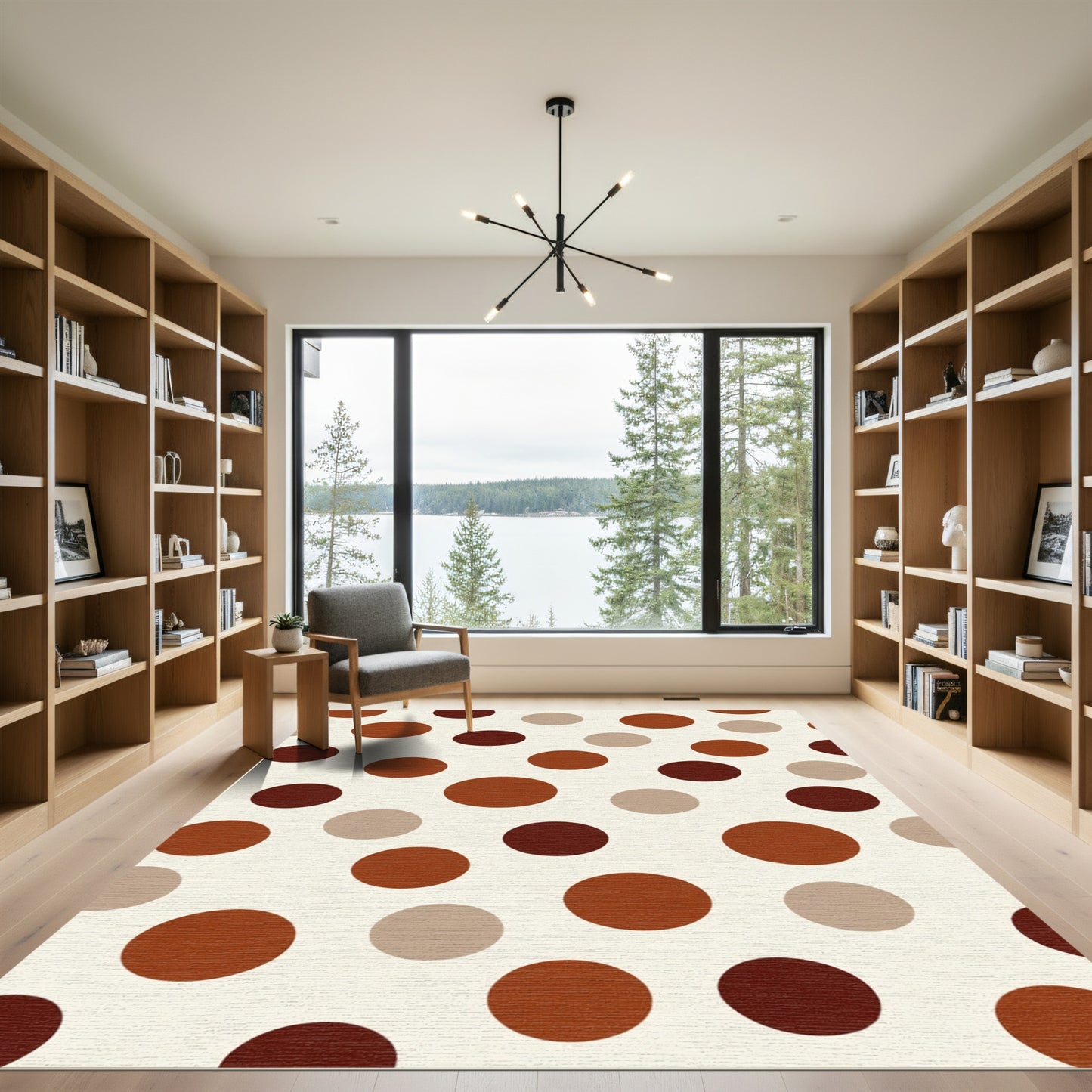 Earthy Tones Polka Dot Spread Rug