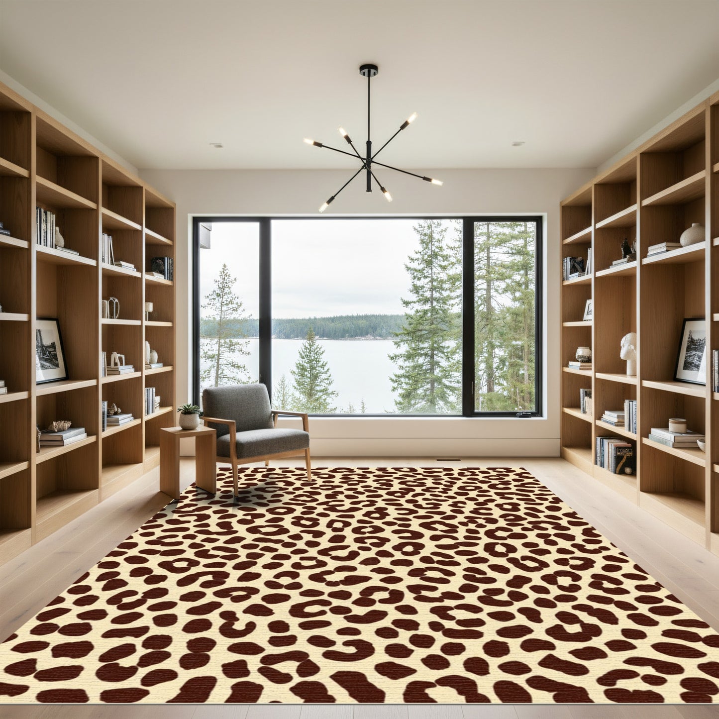 Bold Cream And Chocolate Spots Rug