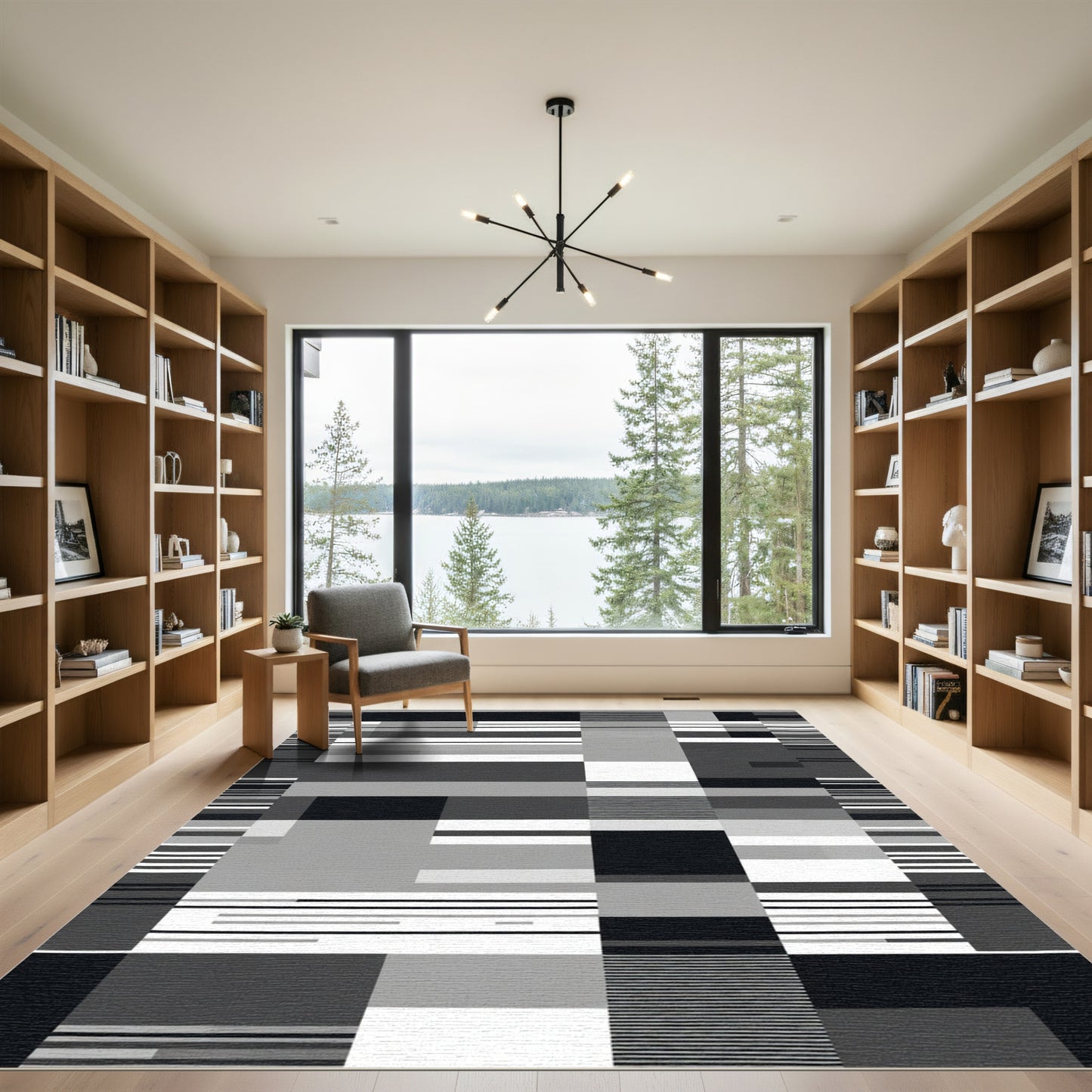 Monochromatic Geometric Blocks Stripes Rug