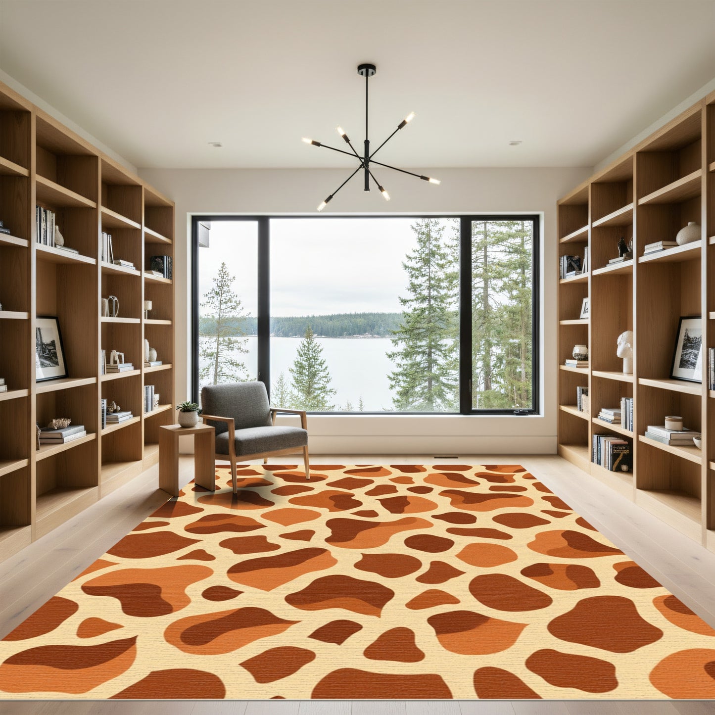 Savanna Brown Animal Print Spots Rug